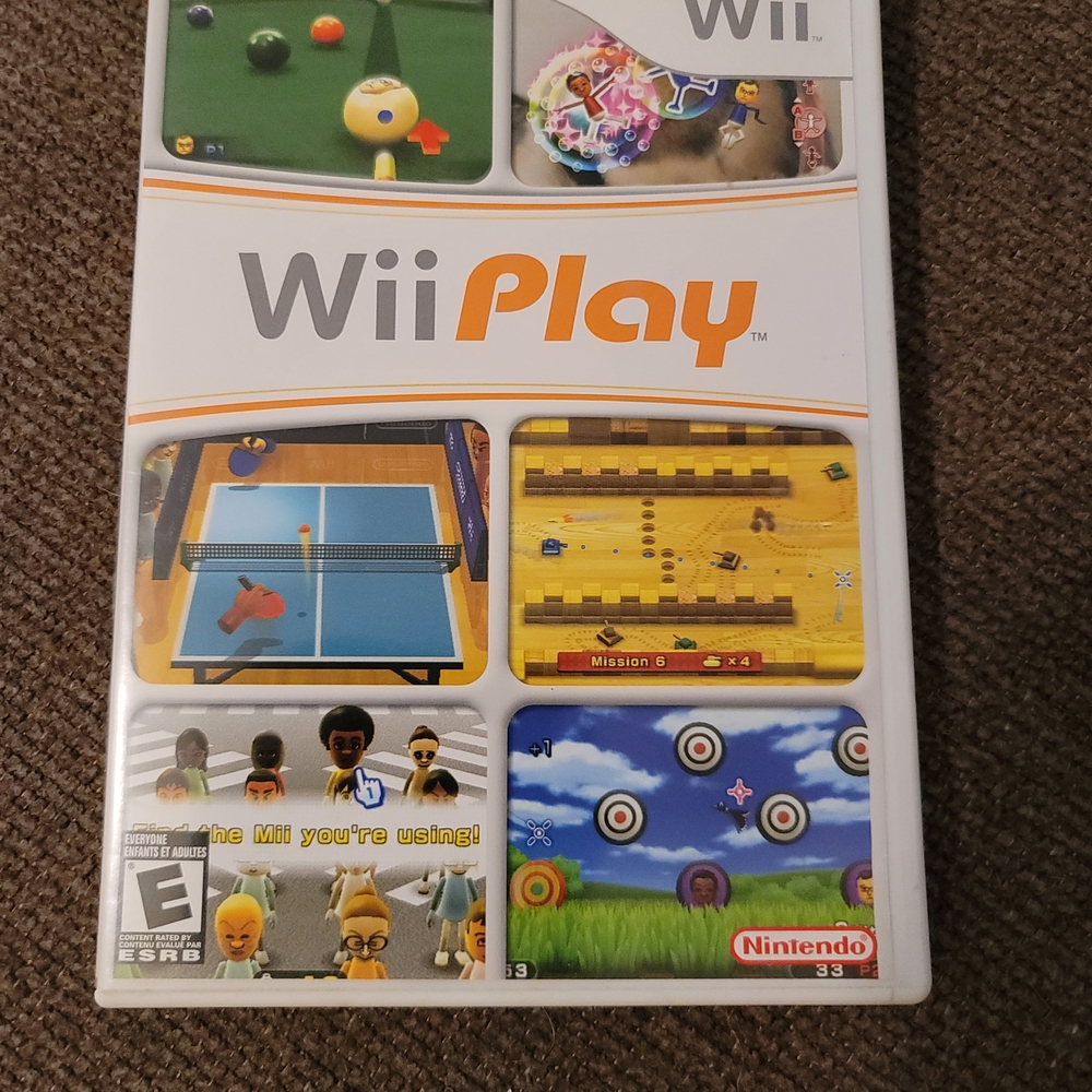 Nintendo Wii Play Game - 9 Games.